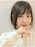 丸みと軽さが魅力の大人ナチュラルボブ