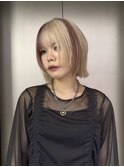 ホワイトブロンド×ピンクブラウン