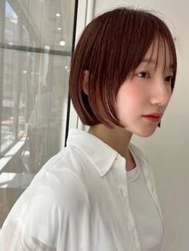 ポーチバイハニー オモテサンドウ(PORCH by HONEY omotesando) レイヤーボブ/ショートボブ/ミニボブ/アプリコットオレンジ1