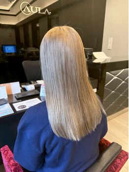 アウラ 砺波店(AULA)の写真/【砺波/髪質改善カラー】色落ちまで可愛い推しカラーや透明感カラーまでどんなスタイルも幅広く対応