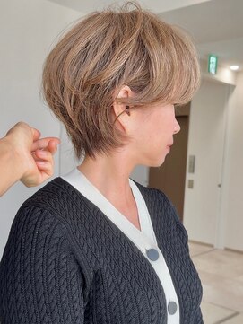 アイドットプラスサッポロ 札幌(i.+SAPPORO) 前髪小顔ニュアンスカラー大人ショートボブヘア20代30代40代