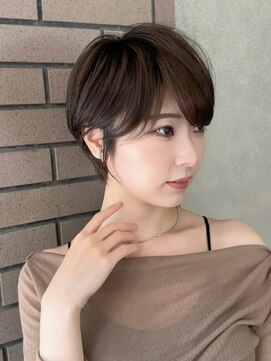 コール ネックス ザ サロン 表参道(COALL nex the salon) 斜めバング グレージュカラー シルキーベージュ マッシュパーマ