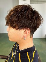 マップデザイン(map design)&nbsp;ツイストスパイラルパーマ ハイライト ブラウンカラー 20代 10代