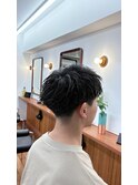 MEN’S/サーフカール/刈り上げセンターパート/表参道駅