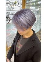 オリビアヘアー(OLIVIA HAIR) 光をまとったライトパープル。艶まで計算したハイトーン