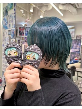 トーキョー オタクヘアー(TOKYO OTAKU HAIR) ツイステ フロイド ジェイド 推しカラー ターコイズカラー