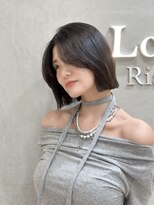 ロンドリゼル 札幌(Lond RiseL) ◯ミディアムレイヤーカット/ダークアッシュ/大人ガーリー