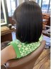 【前田指名限定】　髪質改善ストレート＋カット＋トリートメント込み