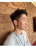 硬め髪質のツーブロック