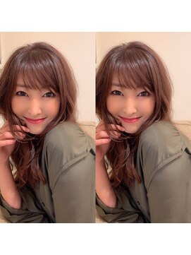 チョビー 銀座(chobii) 桜井前髪あり×コテ巻き風デジタルパーマ