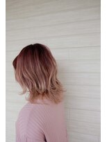 ボタン(VOTAN)&nbsp;外ハネミディアム　チェリーブラウン