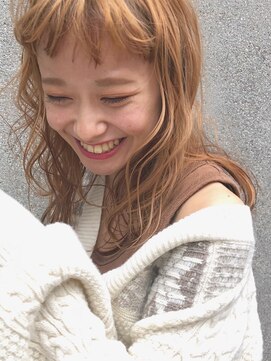 ディッセンバー 渋谷(December) 【December】ロングヘアにオン眉バングがおしゃれ！！