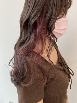 アライブ キチジョウジ(ALIVE Kichijoji) 韓国風インナーカラー/イヤリングカラー×ペールピンク