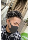東京barber日本橋フェードメンズハイライトツイストスパイラル