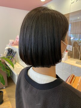 キャパサウス 春日 大野城店(CAPA south) 丸みショートボブ ダメージレス 黒髪