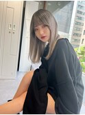 シースルーバング×ハイトーンカラー×似合わせカット☆