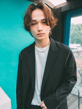 ヘアーアンドネイル フェリス 富士南店(hair&nail feliz) メンズのナチュラルくせ毛風パーマで落ち着きのあるstyleに