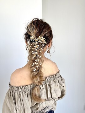 エイト 難波店(EIGHT namba) 編みおろしアレンジ