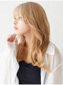 【La fith】シルキーベージュ×ウェーブヘア