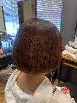 アルター(aL ter)&nbsp;まとまるボブ ［切りっぱなしボブ/美髪/ピンクブラウン/鎌取］