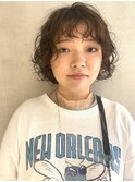 ボブxパーマ
