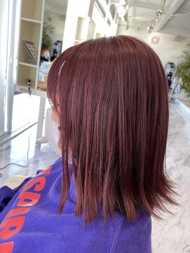 アントワープヘアー 知多半田駅前店(Antwerp hair) ボルドーピンク