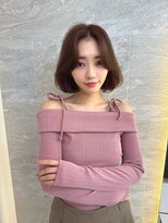 ロンドガーネット 池袋(Lond garnet)&nbsp;イメチェン外ハネボブ美髪ワイドバングレイヤー縮毛矯正/池袋