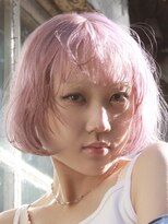グロウ 恵比寿(grow) ブリーチあり/ピンク/レイヤー/ボブ/20代/前髪あり