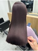 韓国 くびれロング レイヤー ワンホンヘア 小顔前髪