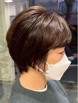ヘアークリアー 春日部 ミセス おしゃれな大人のポイントパーマ エレガントショート