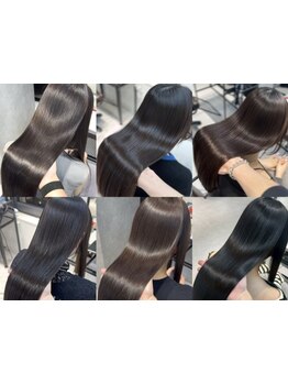 ブリーチ毛やハイダメージ毛でも対応できる【酸性縮毛矯正】◎髪質に合わせた施術で、うる艶ストレートに♪