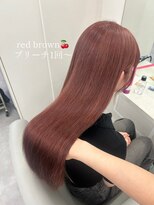 ベレーザ 渋谷(BELEZA) 16341黒髪ローズブラウンダークレッドレイヤー髪質改善ロング