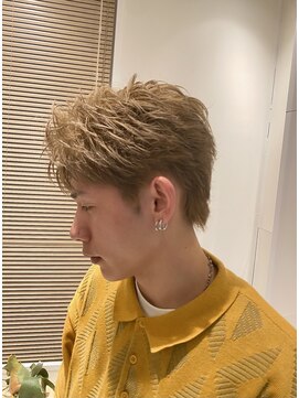 フェザーショート/ミルクティーベージュ