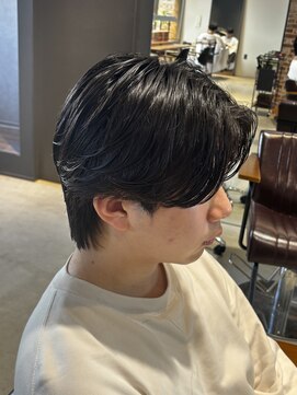 ボンドストーリールミエール(Bond Story lumiere) ニュアンスパーマカルマパーマ毛流れパーマ毛流れセンターパート