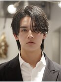 曲がる縮毛矯正/大人髪/シースルーセンターパート/毛流れ