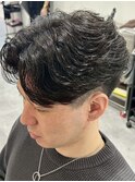 MEN'S HAIR/ブルーブラック/フェザーパーマ/錦糸町