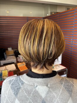 ボブ 今渡店(bob)の写真/白髪ぼかしショート