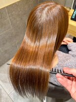 ビスコヘアー(BISCO hair)&nbsp;つるりんちょZERO髪質改善カラー☆キャラメルベージュ