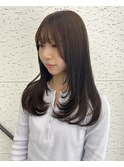 【韓国ヘア/レイヤーカット/チョコグレージュ】