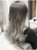 赤みゼロ！茶髪解消！アッシュグレージュグラデーションカラー