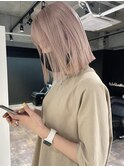 my5_ミルクティーピンクベージュ/Wカラー/ブリーチオンカラー