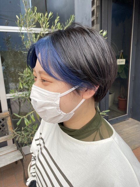 【YUGO】フェイスフレーミング×ブルー