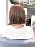【CAF照下　ぱつっと切りっぱなしボブ】