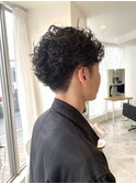 メンズマッシュ×スパイラルパーマ/ツイストスパイラル