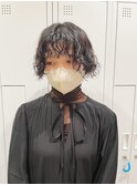 マッシュボブの外国人風ウェットパーマ
