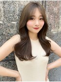 韓国風前髪×レイヤーカット【髪質改善/新宿/レイヤーカット】