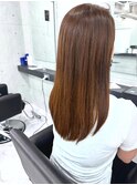 斜めバング/グレージュカラー/デザインカラー/眉毛/銀座/東銀座