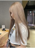 斜めバング/グレージュカラー/シルキーベージュ/栄/名駅