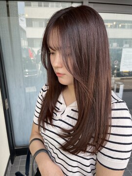 ジェリカヘアー サンフラワー通り(Jlica hair) オレンジブラウン×レイヤーカット