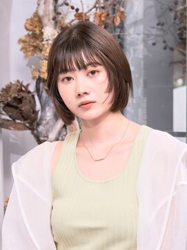 ハーバーズ バイ エムスラッシュ 鎌倉由比ヶ浜(Harbors by M.SLASH) レイヤーカット/アッシュオリーブ/伸ばしかけ/小顔/鎌倉